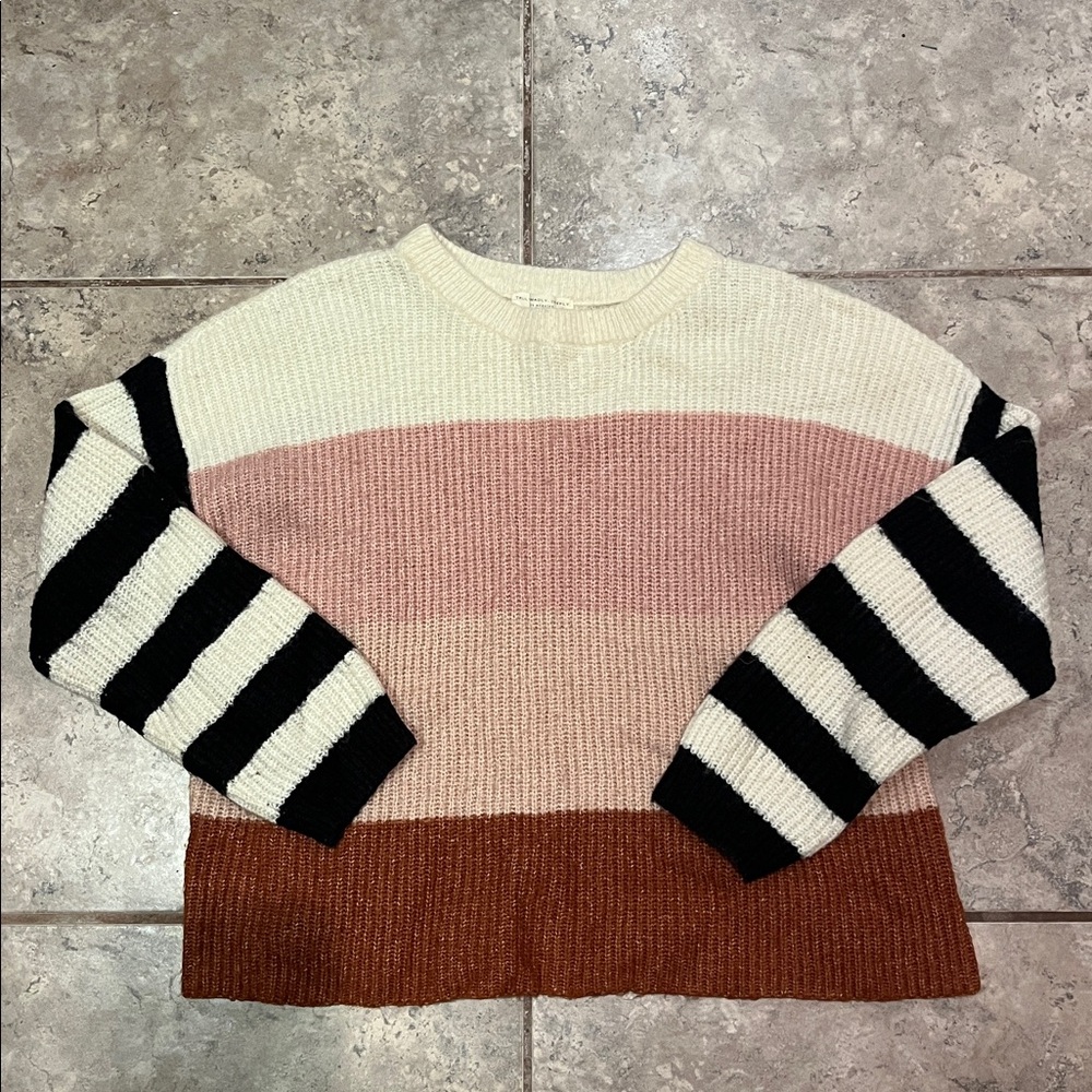 Urban Outfitters Striped Colorblock Sweater